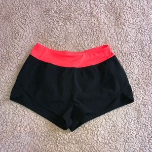 Black/Neon Pink Athletic Shorts - S